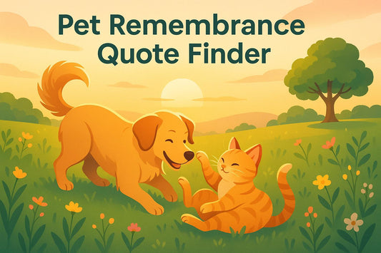 Pet Remembrance Quote Finder