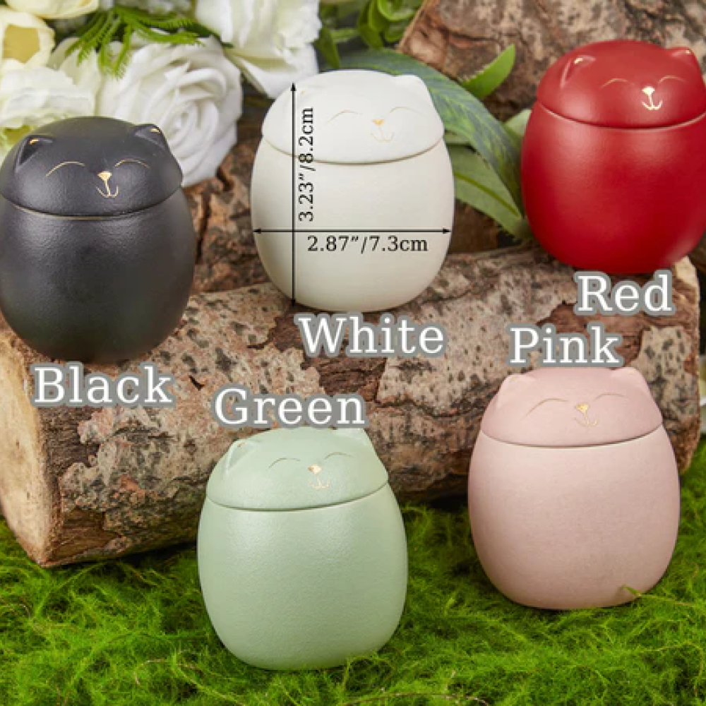 Custom Cat Urn - Personalized Name, Font, & Symbol (5 Available Colors)