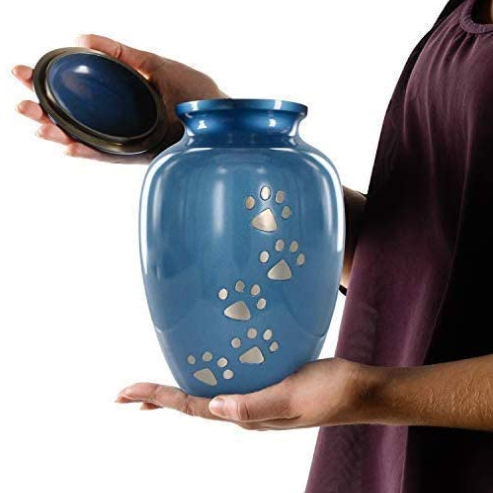 Pawprints to Heaven Pet Urn (5 Colors Available)