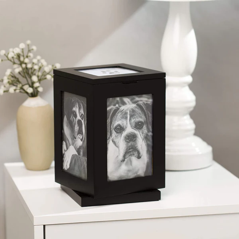 Rotating Urn & Photo Memory Box with Stamp Kit (3 Colors Available)