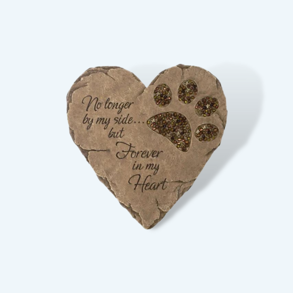 No Longer By My Side Forever In My Heart Burial Heart Stone