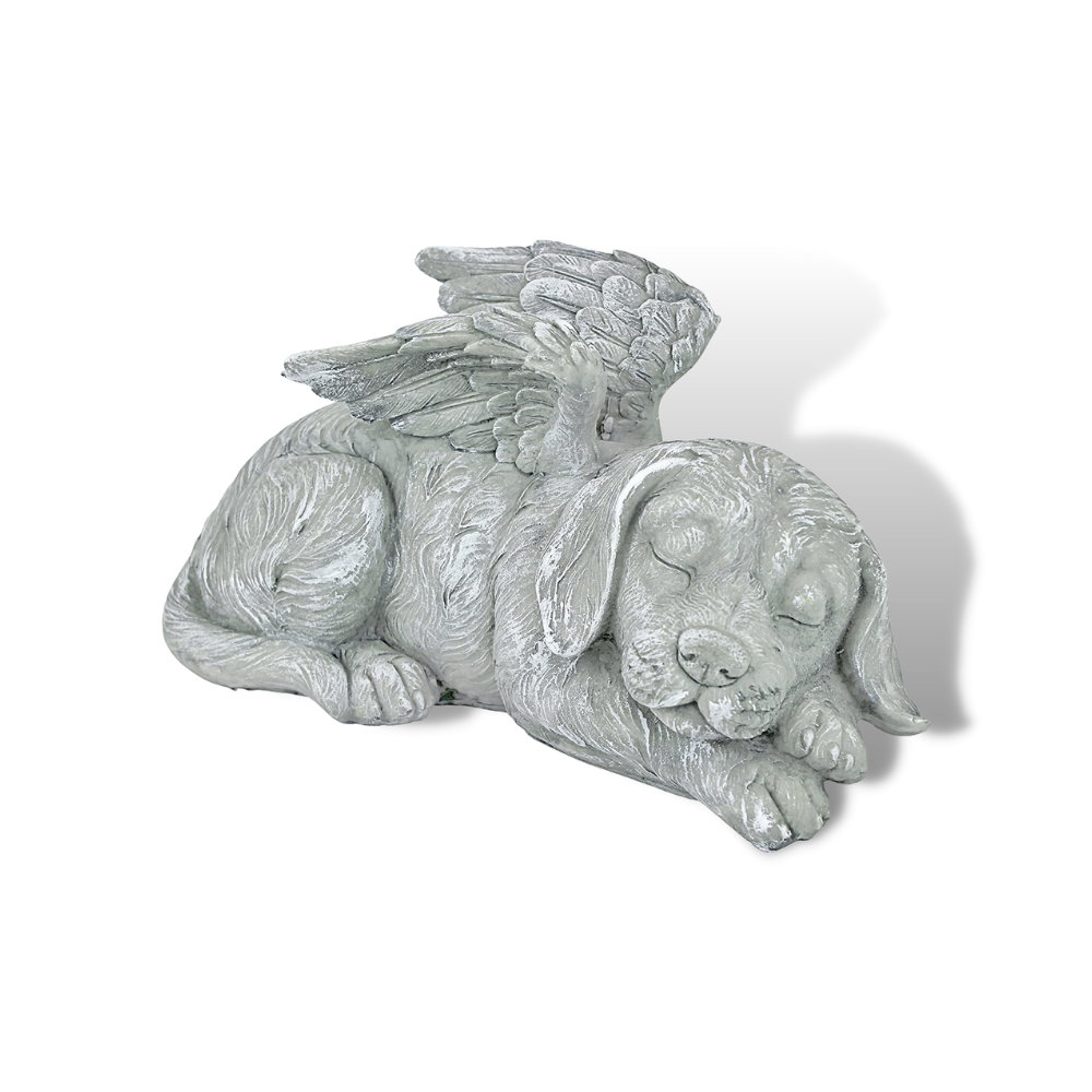 Dog Angel Pet Memorial Grave Marker Statue (3 Styles Available)