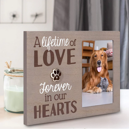 "Forever In Our Hearts" Pet Memorial Picture Frame
