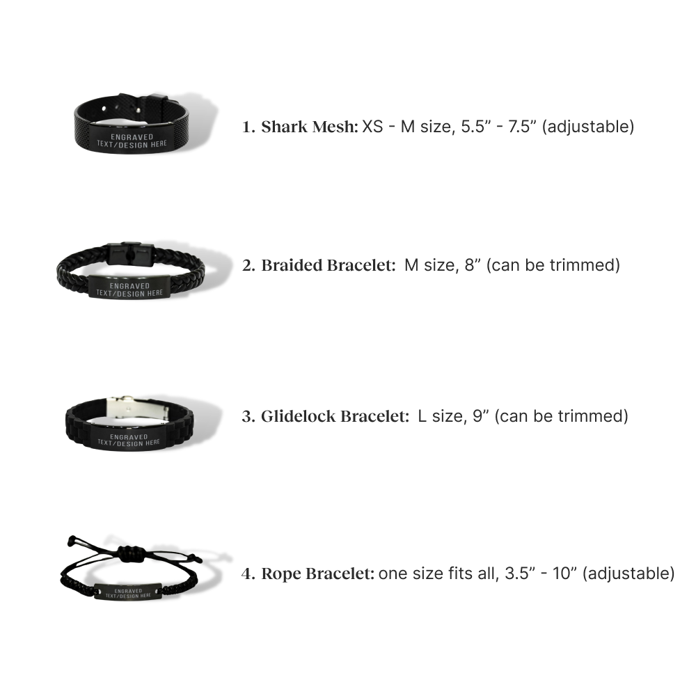 Custom Engraved Minimalistic Bracelet For Pet Dads | 4 Styles Available