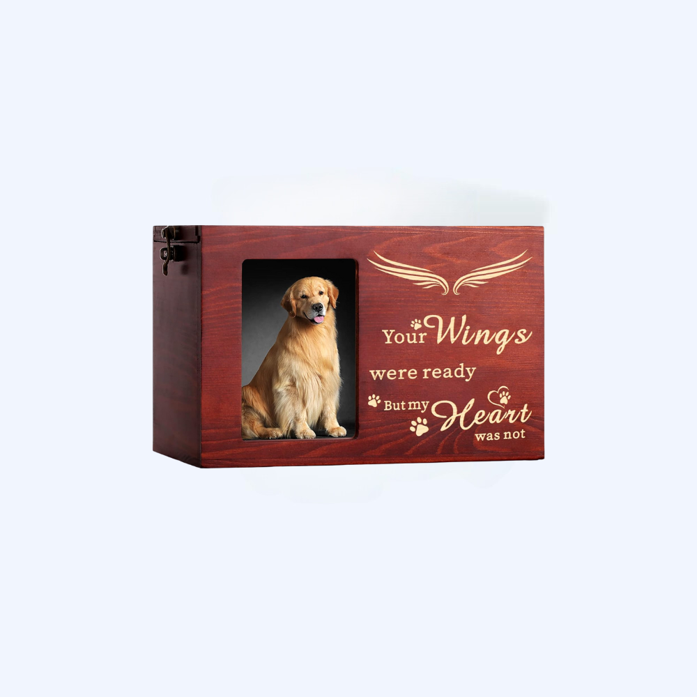 Wooden Pet Photo Urn (4 Quotes Available)