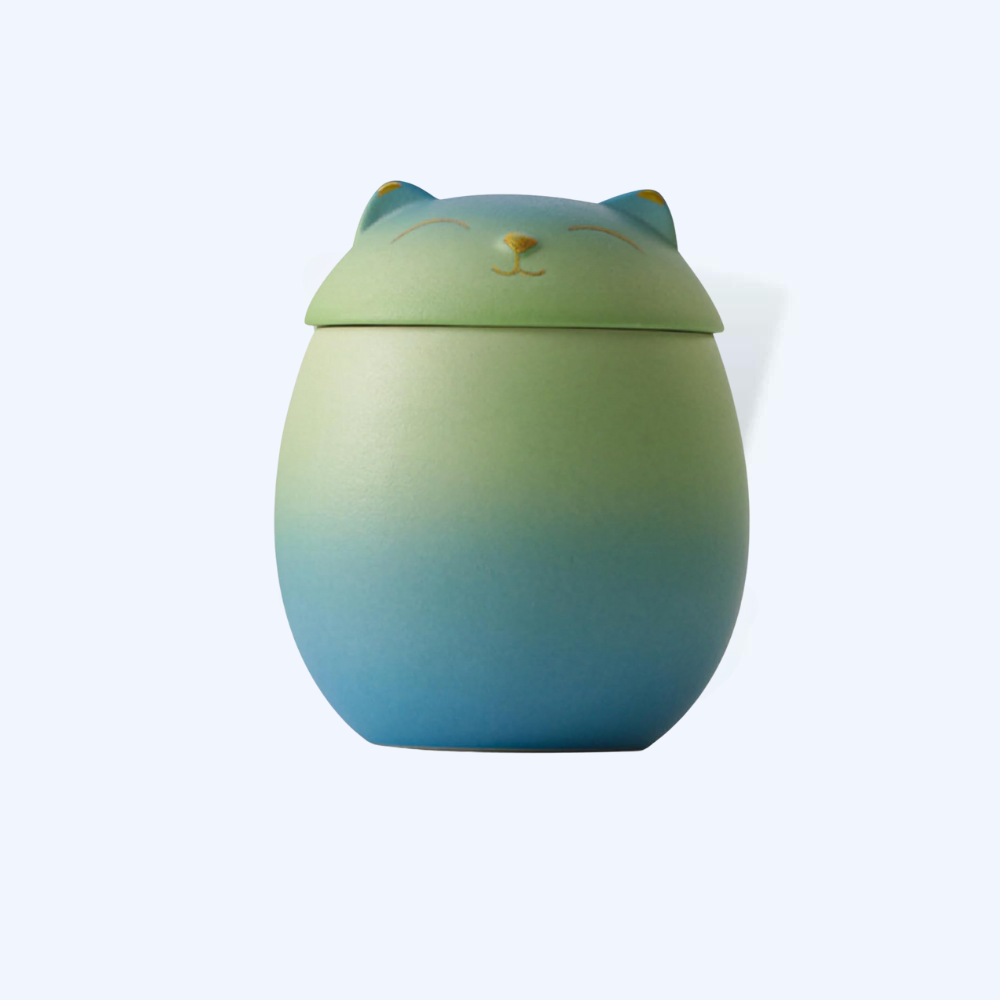Cute & Colorful Ceramic Cat Urn (6 Colors Available)