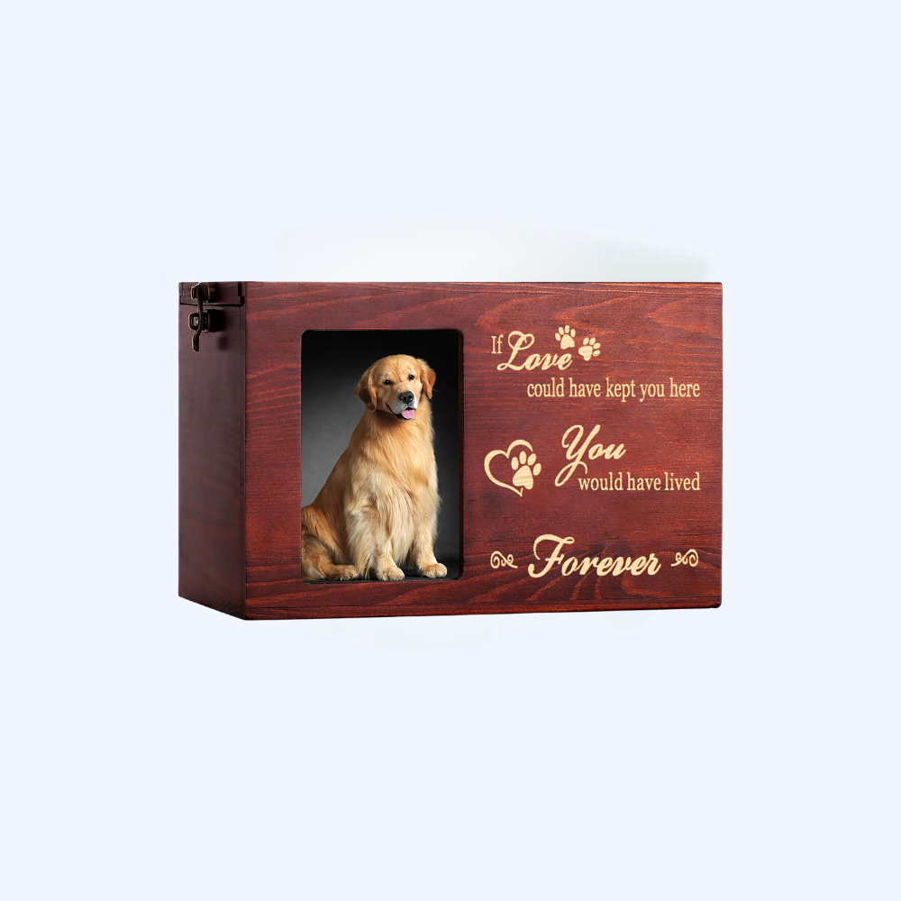 Wooden Pet Photo Urn (4 Quotes Available)