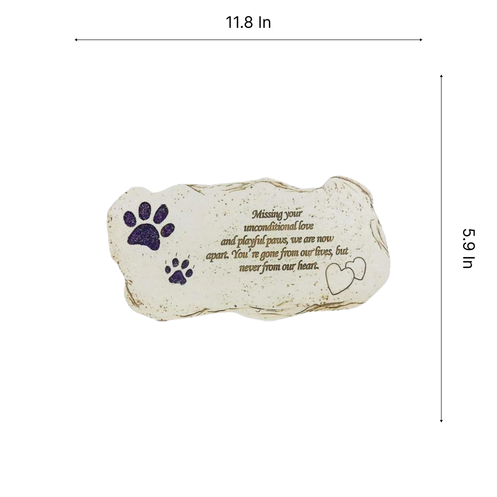 "Missing Your Unconditional Love" Pet Memorial Stone