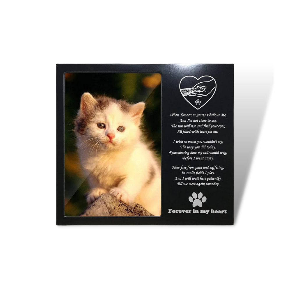 "Forever In My Heart" Pet Memorial Metal Picture Frame