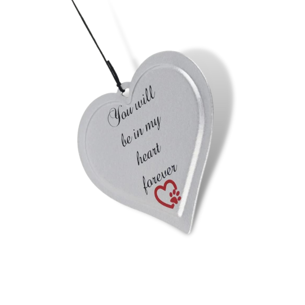 "If Love Could Have Saved You" Pet Memorial Wind Chime Gifts | Paw Print Shape w/ Heart