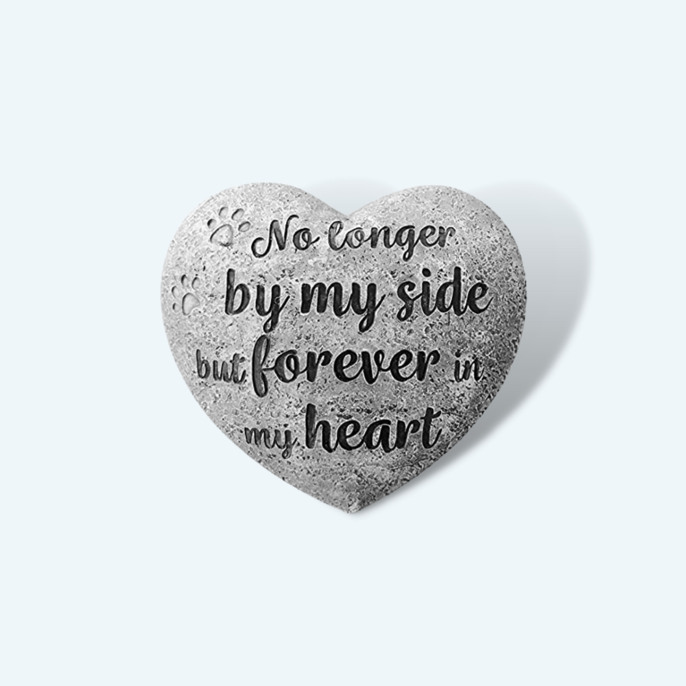 Pet Grave Marker or Memorial Stone for Cat or Dog - Hanging Tab on Back