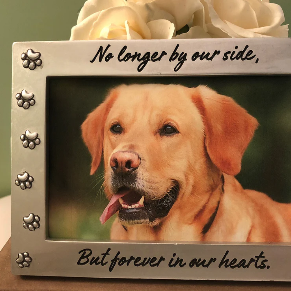 "No Longer By Our Side, Forever In Our Hearts" Memorial Picture Frame