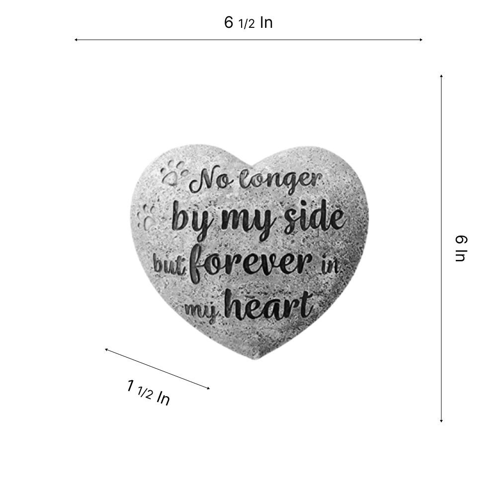 Pet Grave Marker or Memorial Stone for Cat or Dog - Hanging Tab on Back