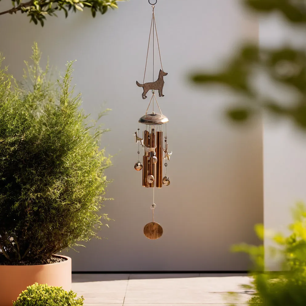 "Serenity Melodies" Harmonic Soothing Dog Garden Wind Chimes