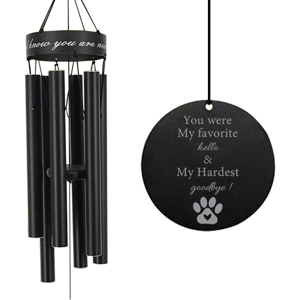 Premium Pet Memorial Wind Chimes, 30 Inches (5 Styles Available)