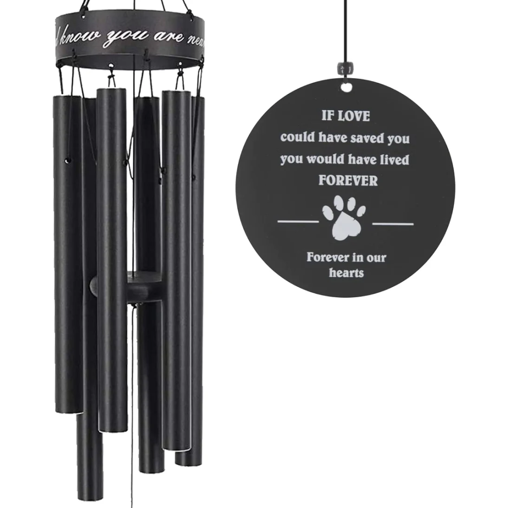 Premium Pet Memorial Wind Chimes, 30 Inches (5 Styles Available)