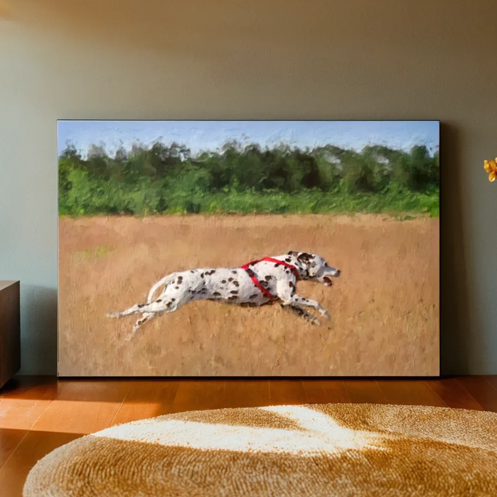 Custom Hand-Painted Canvas Pet Memorial Painting