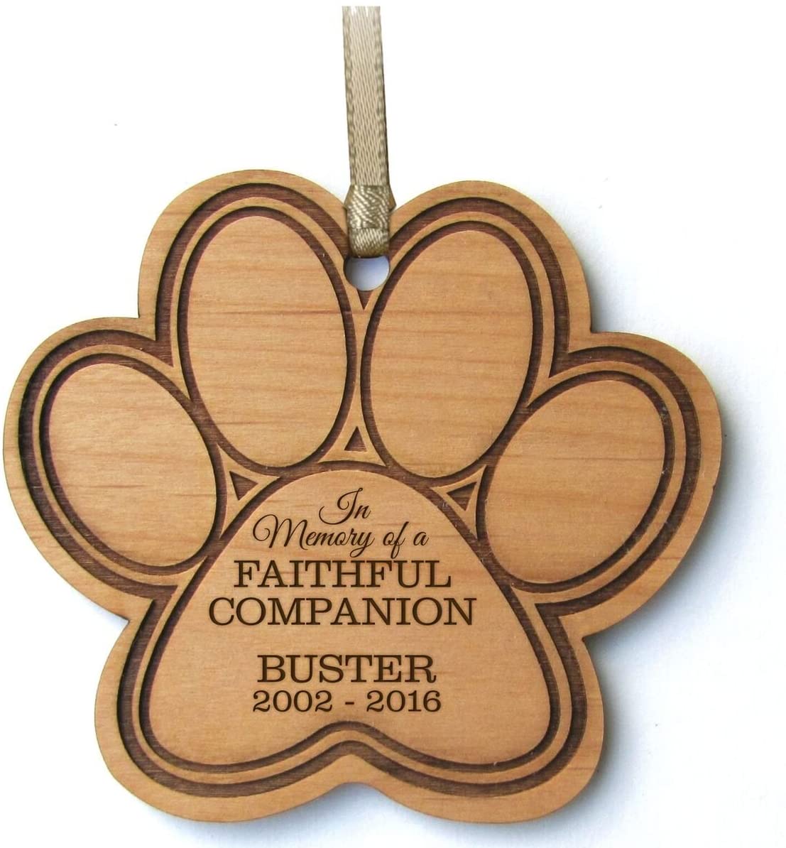 in memory of dog