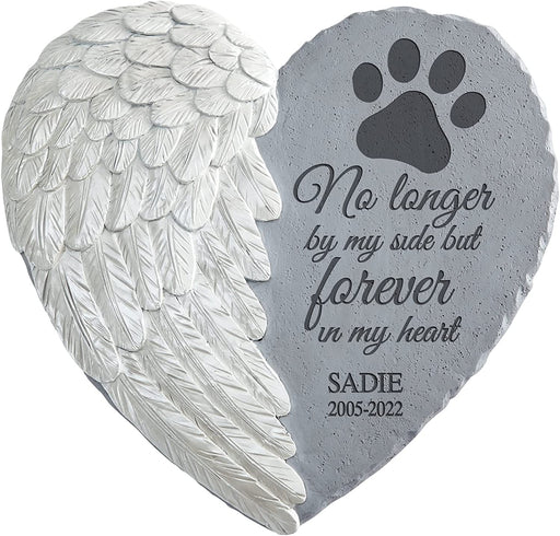 Personalized Memorial Stepping Garden Stone Engraved with Pet's Name