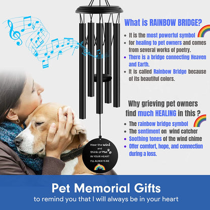 Pet Memorial Wind Chime 35" | Remembrance Gift in Memory