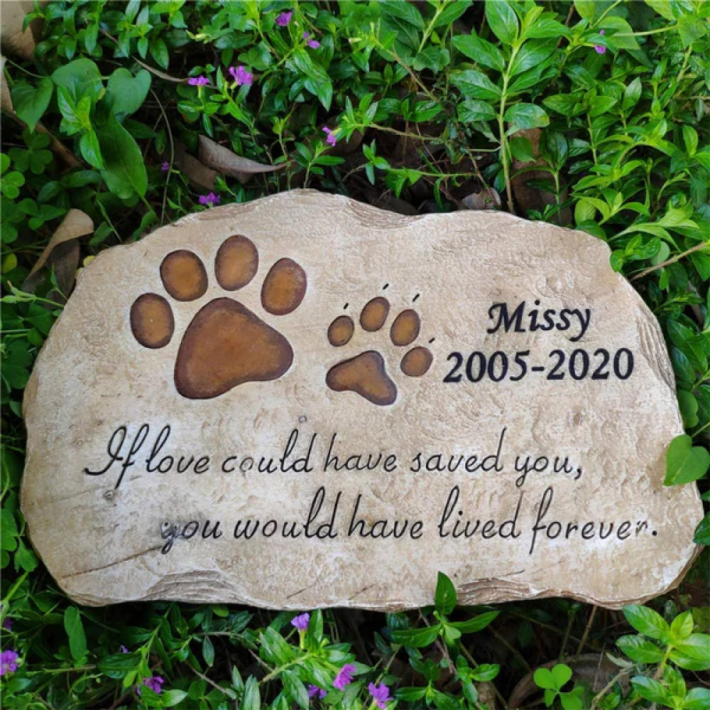 Custom Engraved "If Love Could Have Saved You" Memorial Garden Stone