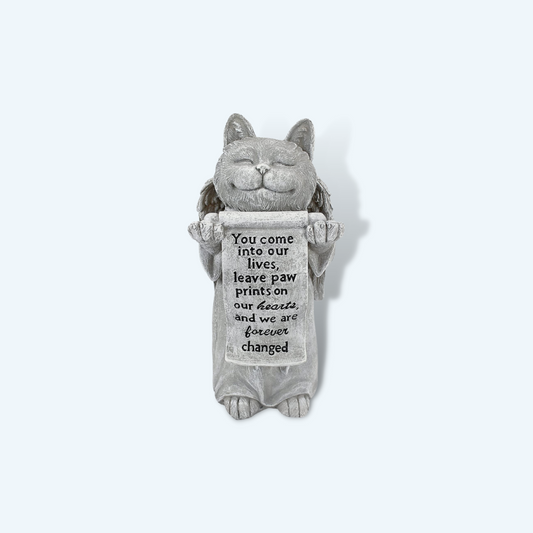 Cat Angel Pet Memorial Grave Marker Tribute Statue (3 Style Available)