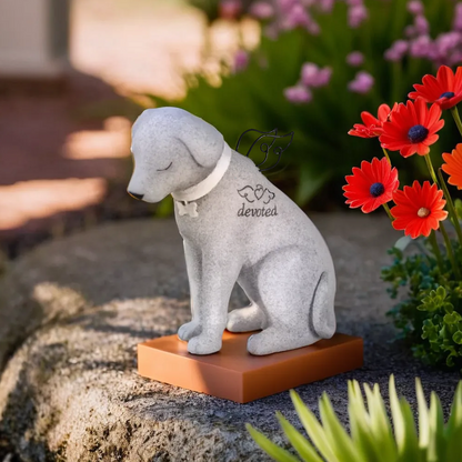 Bereavement Faithful Angel Memorial Dog Figurine Statue