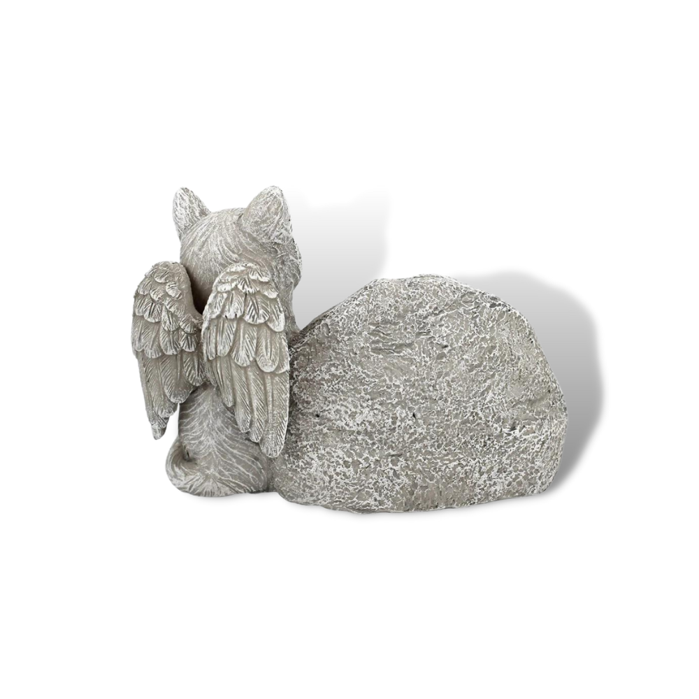 Cat Angel Pet Memorial Grave Marker Tribute Statue (3 Style Available)