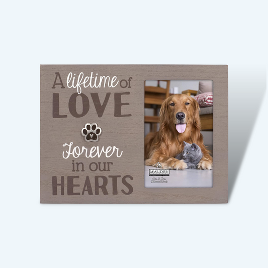 "Forever In Our Hearts" Pet Memorial Picture Frame