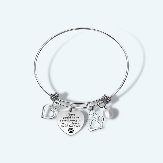 "If Love Could Have Saved You" Pet Memorial Bracelet - Stainless Steel & Hypoallergenic