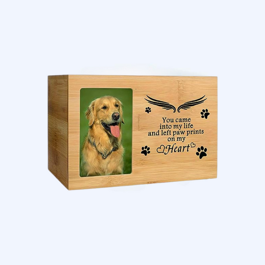 "You Came Into My Life" Wooden Photo Pet Urn
