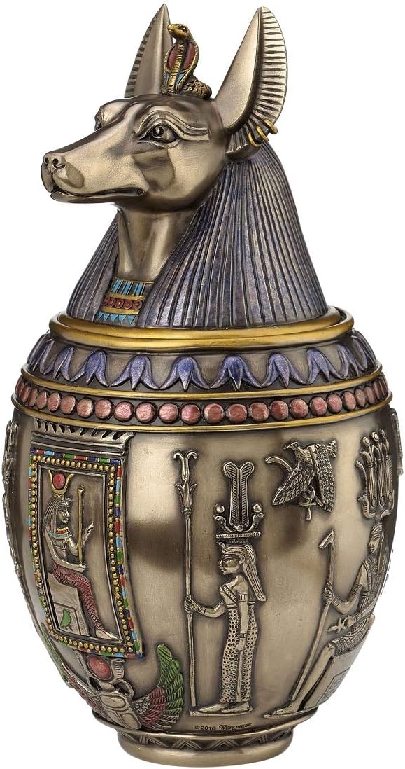 Rare Egyptian Anubis Dog Urn by Pet Memory Shop