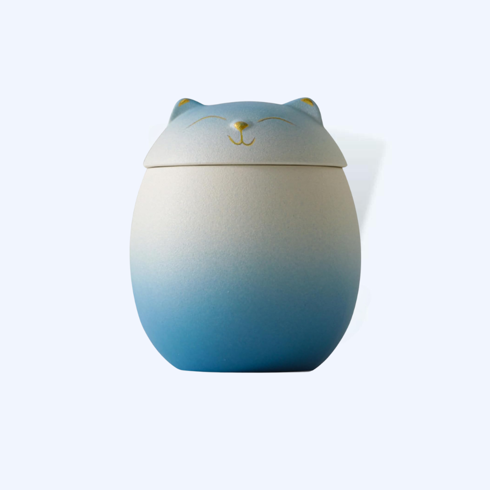 Cute & Colorful Ceramic Cat Urn (6 Colors Available)