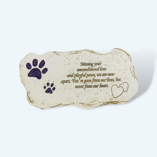 Classic "Missing Your Unconditional Love" Pet Memorial Stone