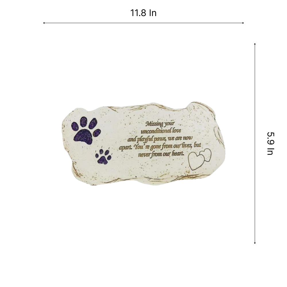 Classic "Missing Your Unconditional Love" Pet Memorial Stone