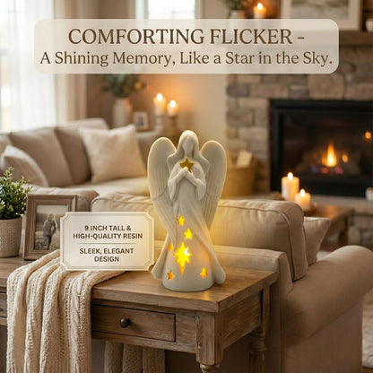 Star Angel Tealight Candle Holder with Flickering LED Candle