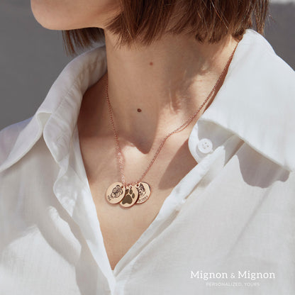 Custom Pet Memorial Portrait Necklace