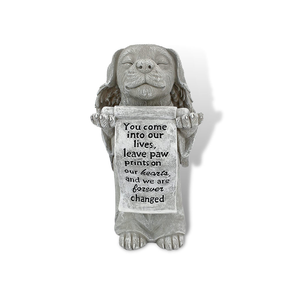 Dog Angel Pet Memorial Grave Marker Statue (3 Styles Available)