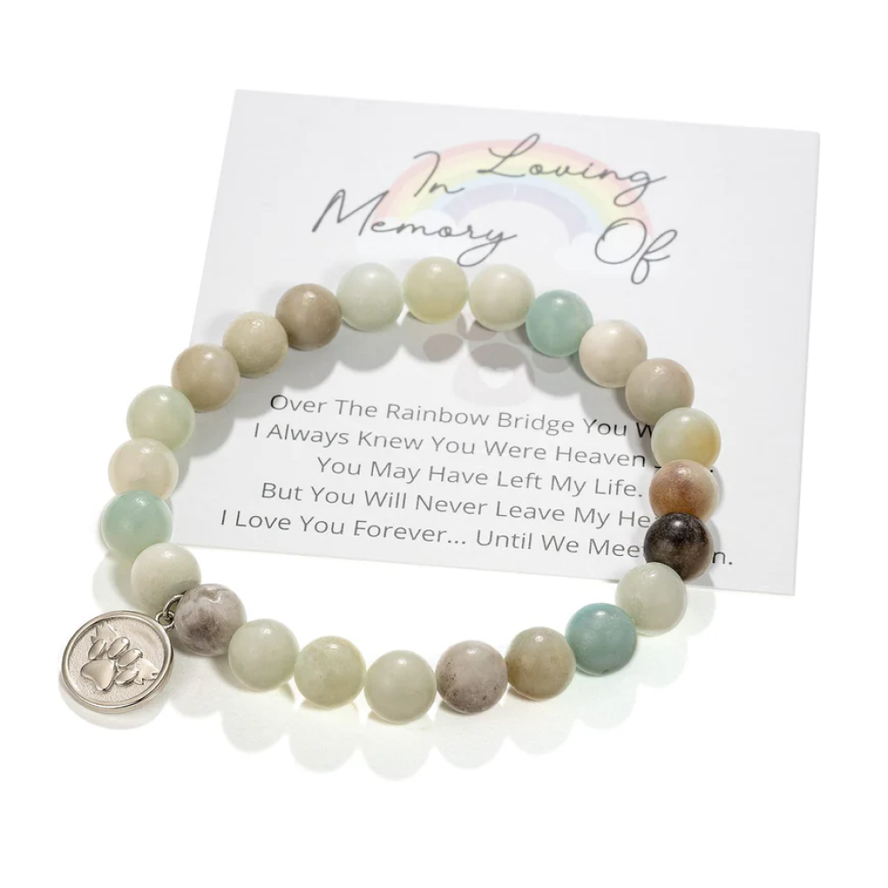 "Just For Now We Are Apart" Pet Memorial Bracelet