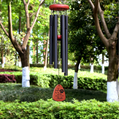 Pet Memorial Wind Chime - No Longer by Our Side but Forever in Our Hearts