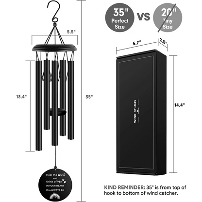 Pet Memorial Wind Chime 35" | Remembrance Gift in Memory