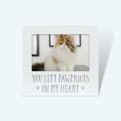 "You Left Pawprints On My Heart" Keepsake Memorial Photo Frame