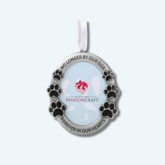 "No Longer By Our Side" Pet Memorial Chistmas Ornament