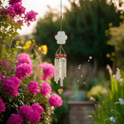 “A Kiss on the Wind” Pet Memorial 19-Inch Wind Chime