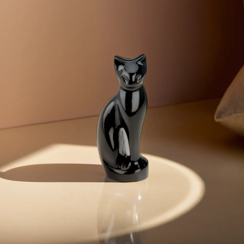 Elegant Cat Statue Cremation Urn | 3 Colors Available