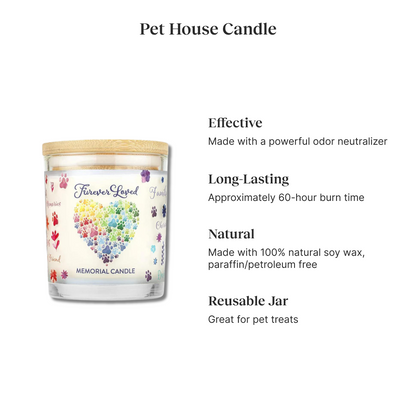 Furever Loved Eco-Friendly Natural Soy Wax Pet Memorial Candle