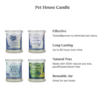 "Pets Leave Pawprints On Your Heart" Natural Soy Wax Candles