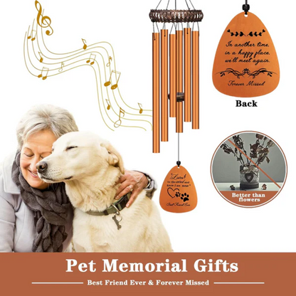 Dog and Cat Memorial Gifts, 28" Pet Wind Chimes (5 Styles Available)