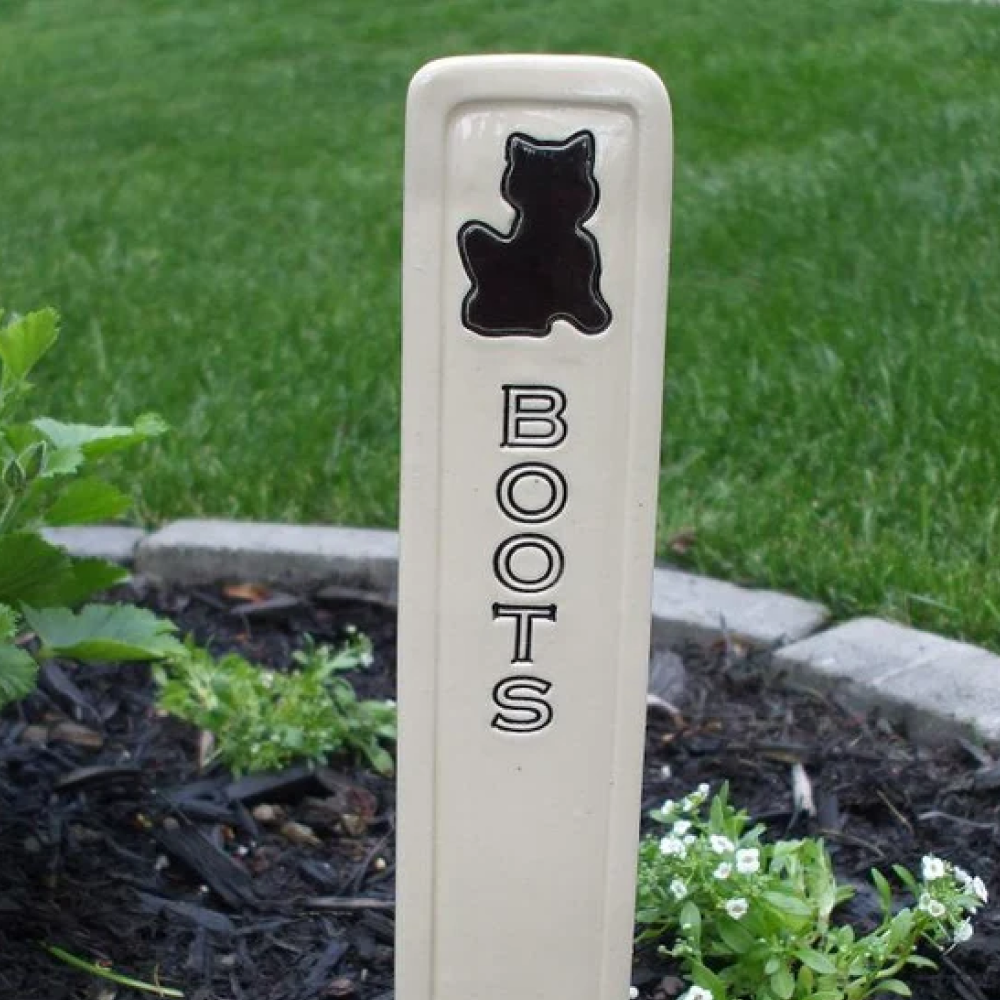 Handcrafted Ceramic Pet Grave Marker