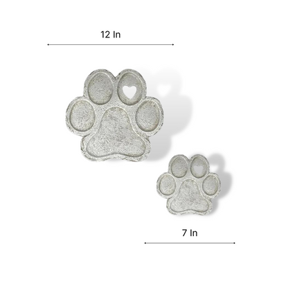 Paw-Shaped Custom Text Pet Burial Marker